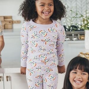 HANNA ANDERSSON butterfly Purple Pajamas Size 8 130